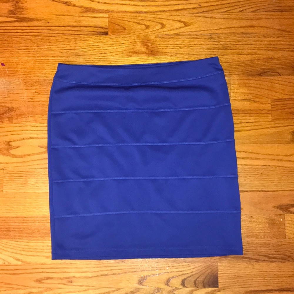 Blue mini skirt